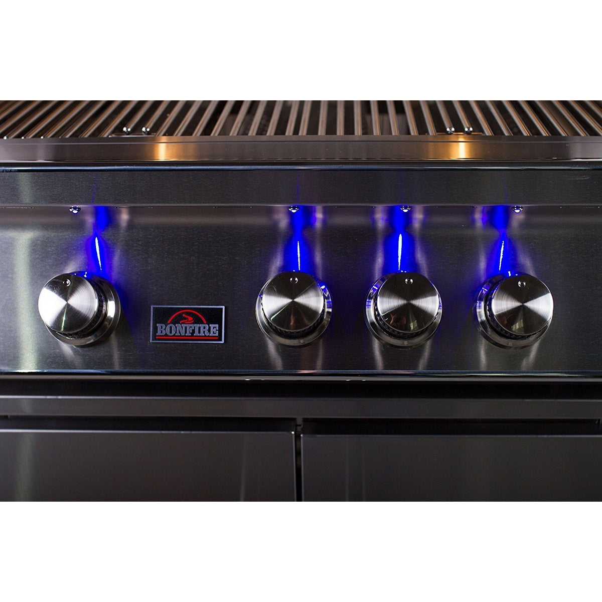 Bonfire 28-Inch 3 Burner Built-In Gas Grill w/Rotisserie Kit - M&K Grills