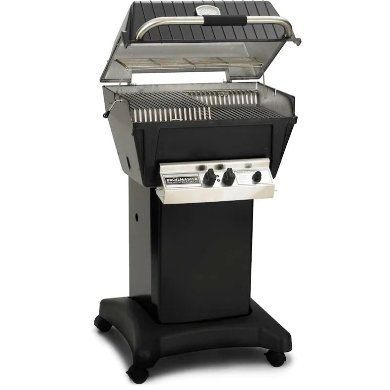 Broilmaster P4-XF Premium Gas Grill On Black Cart - P4-XF DCB-1 - Full Grill View