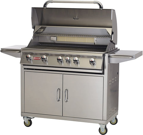 Bull BBQ Brahma 38-Inch 5-Burner Freestanding Grill with Rear Infrared Burner
