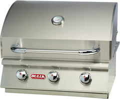 Bull BBQ Steer Premium 25-Inch 3-Burner Built-In Grill - 69009/69008