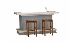 Bull Outdoor Entertainer's Bar Stucco - 31031