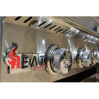 Heat 32-Inch 4-Burner HTS-432-LPC Propane Grill on Cart - M&K Grills