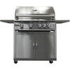 Image of Heat 32-Inch 4-Burner HTS-432-LPC Propane Grill on Cart - M&K Grills