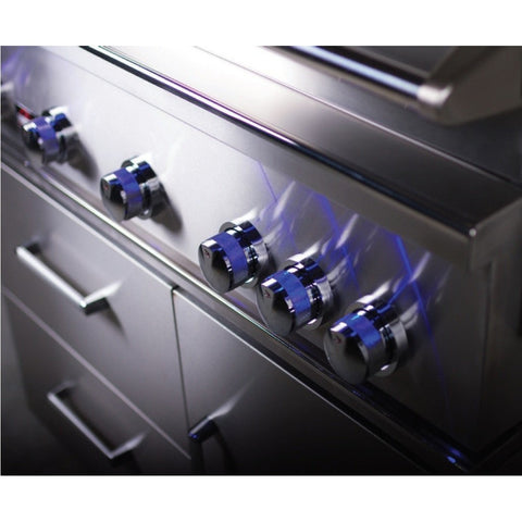 Bonfire 42-Inch 5 Burner Cart Gas Grill W/ Rotisserie Kit - M&K Grills