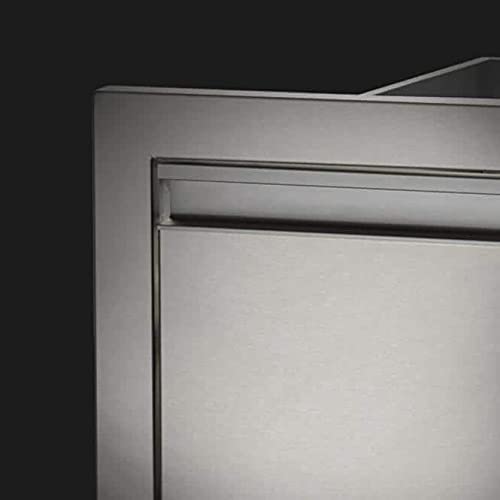 Napoleon 18-Inch Stainless Steel Double Drawer - BI-1816-2DR - Top Corner