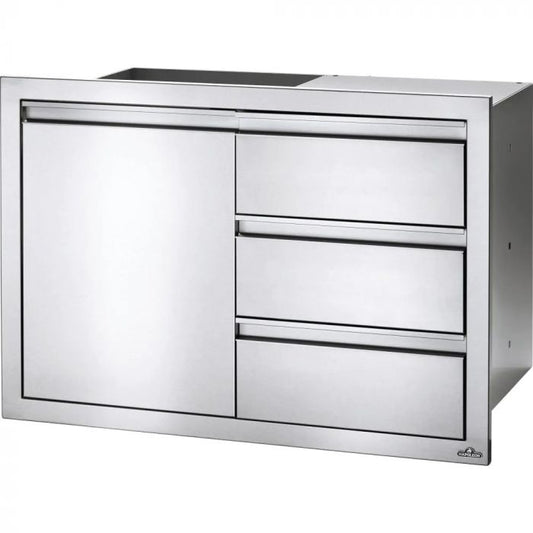 Napoleon - BI-3624-1D3DR - 36-Inch Stainless Steel Single Door & Triple Drawer
