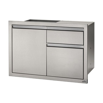 Napoleon 36-Inch Stainless Steel Single Door and Waste Bin Drawer With Paper Towel Holder- BI-3624-1D1W
