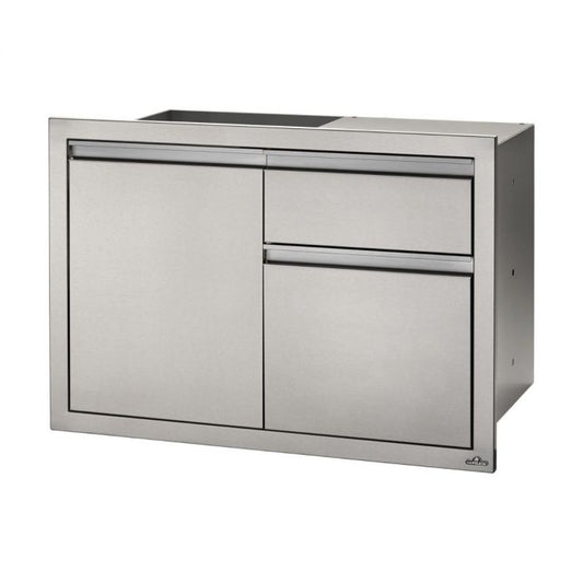 Napoleon 36-Inch Stainless Steel Single Door and Waste Bin Drawer With Paper Towel Holder- BI-3624-1D1W