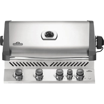 Napoleon Prestige 500 Built-in Propane Gas Grill with Infrared Rear Burner and Rotisserie Kit - BIP500RBPSS-3