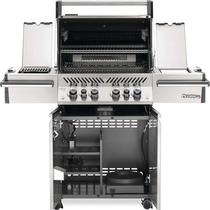Napoleon Prestige PRO 500 Natural Gas Grill with Infrared Rear Burner and Infrared Side Burners and Rotisserie Kit - PRO500RSIBNSS-3