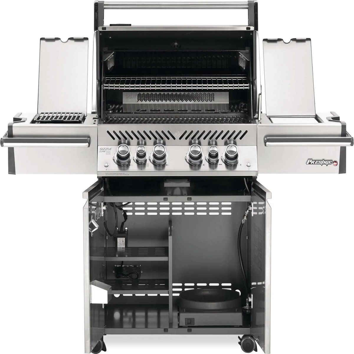 Napoleon Prestige PRO 500 Propane Grill with Infrared Rear and Side Burners and Rotisserie Kit - PRO500RSIBPSS-3
