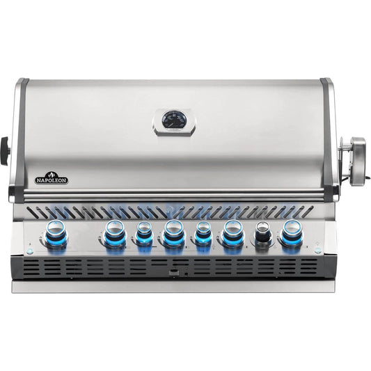 Napoleon Prestige PRO 665 Built-in Natural Gas Grill with Infrared Rear Burner and Rotisserie Kit - BIPRO665RBNSS-3
