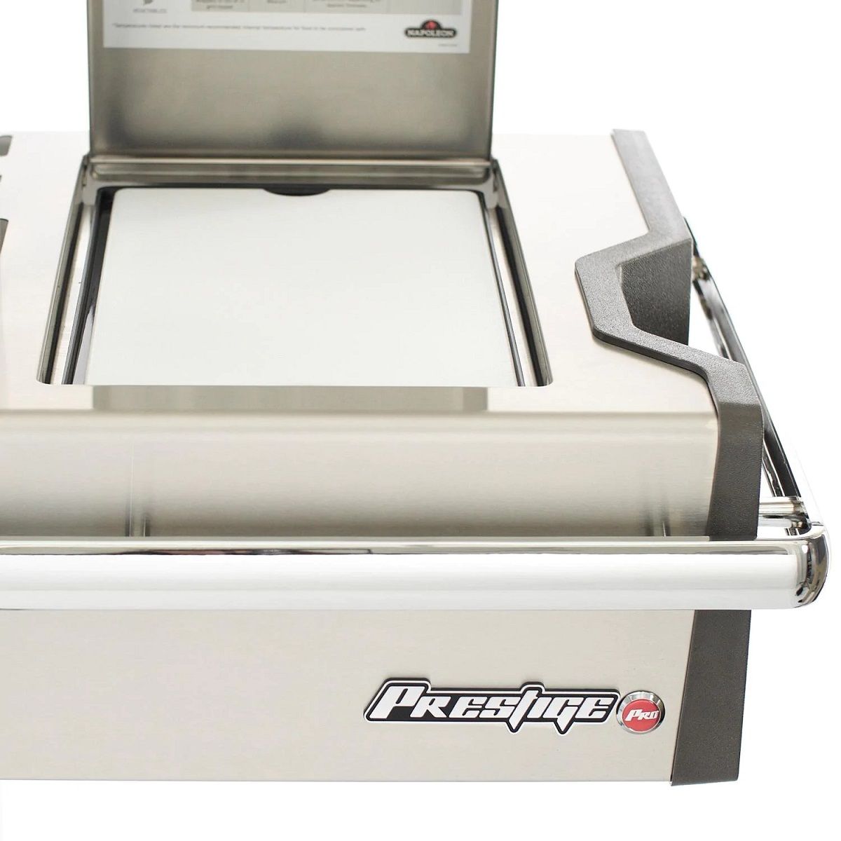 Napoleon Prestige PRO 665 Natural Gas Grill with Infrared Rear Burner and Infrared Side Burner and Rotisserie Kit - PRO665RSIBNSS-3