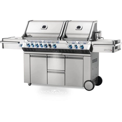 Napoleon Prestige PRO 825 Natural Gas Grill with Infrared Rear Burner, Double Infrared Sear Burner & Side Burner and Rotisserie Kit -  PRO825RSBINSS-3