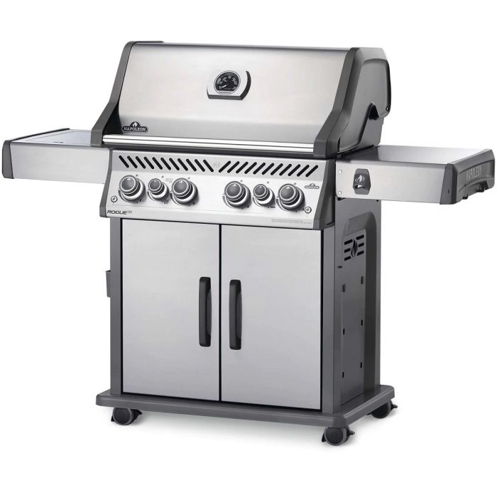 Napoleon Rogue SE 525 RSIB Gas Grill with Infrared Rear & Side Burners - RSE525RSIBSS-1 - Angled View