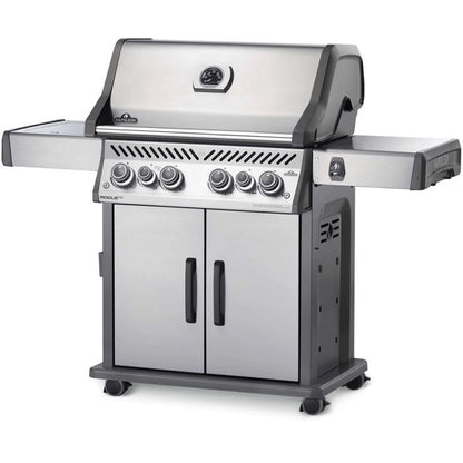 Napoleon Rogue SE 525 RSIB Gas Grill with Infrared Rear & Side Burners - RSE525RSIBSS-1 - Angled View