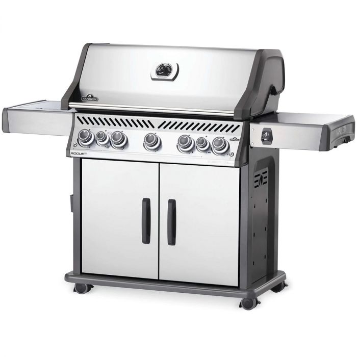 Napoleon Rogue SE 625 RSIB Gas Grill with Infrared Rear & Side Burners - RSE625RSIBSS-1 - Angled View