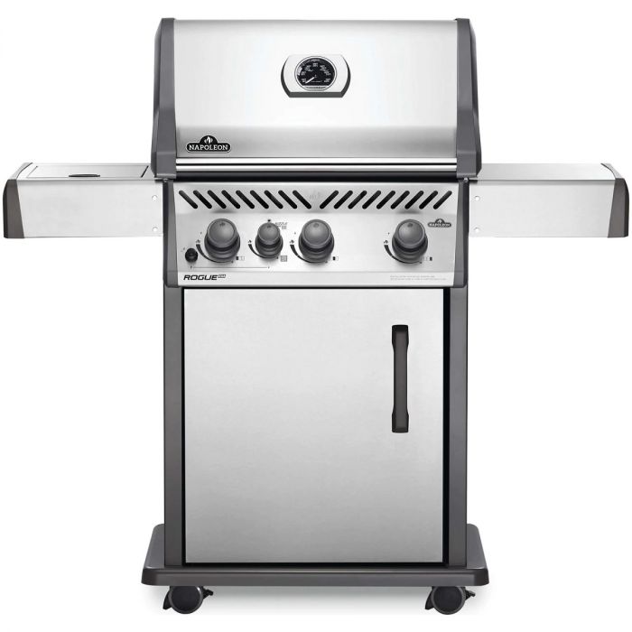 Napoleon Rogue XT 425 SIB Propane Gas Grill with Infrared Side Burner - Stainless Steel - RXT425SIBPSS-1