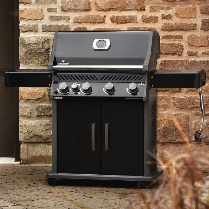 Napoleon RXT525SIBPK-1 Rogue XT 525 SIB Propane Gas Grill with Infrared Side Burner - Black - Lifestyle View