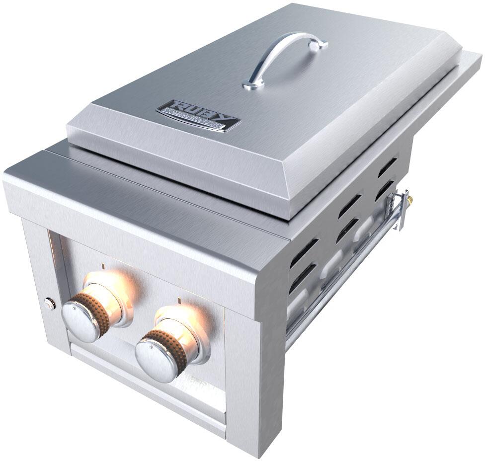 Sunstone 13" Companion Pro Burner w/Cooking Grates & Flavorizer Rack & LED Accent Light-Propane - SUN13CPRO-LP