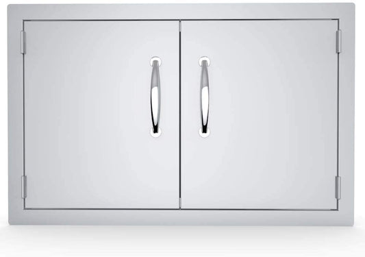 Sunstone 33" Double Door Flush Mount - A-DD33 - Double door stainless steel access panel with handles.