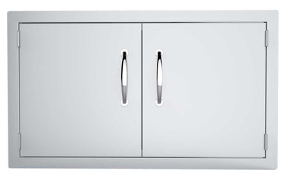 Sunstone 36" Double Door Flush Mount - A-DD36 - Flush-mounted double door stainless steel panel.