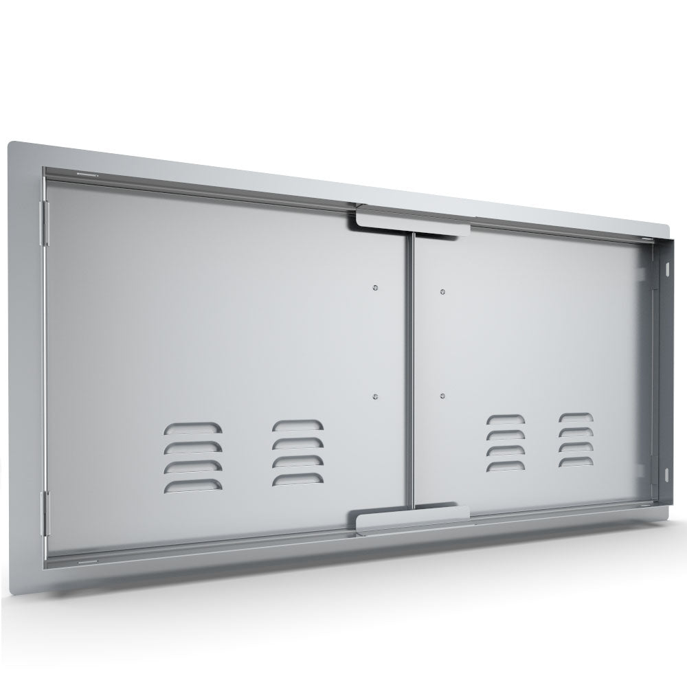 Sunstone 36" Vented Double Door Flush Mount - C-DD36 - Back View Closed