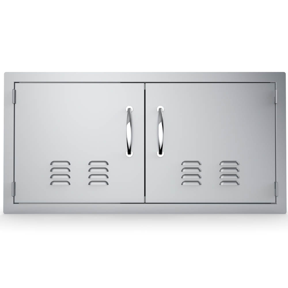 Sunstone 42" Vented Double Door Flush Mount - C-DD42 - Front View Closed