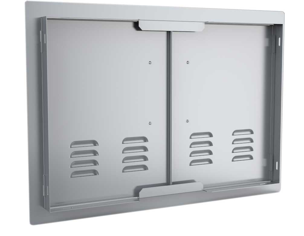 Sunstone 42" Vented Double Door Flush Mount - C-DD42 - Back View