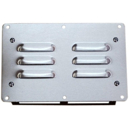 Sunstone 6 X 9 Stainless Steel Stackable Island Vent Panel Box - VENT-GBOX - Front view of stackable vent panel box.