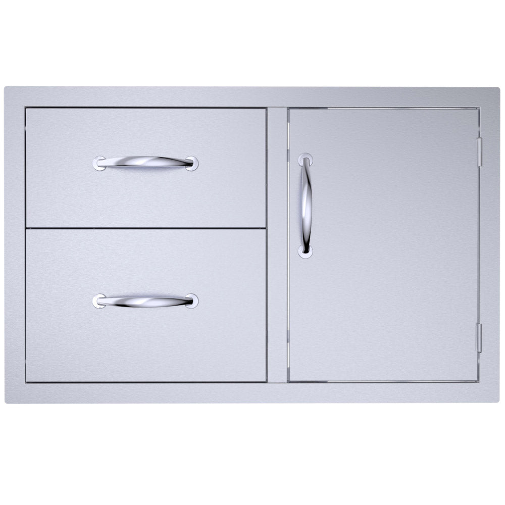 Sunstone Classic Series 36" Double Drawer Door Combo - C-DDC36 - Front view