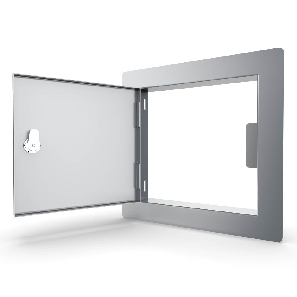 Sunstone Classic Series Flush Style 12"x12" Utility Access Door - C-SD12 - Open Door View