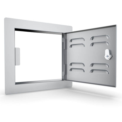 Sunstone Classic Series Flush Style 12"x12" Utility Access Door Vented - C-VSDR12 - Open Door