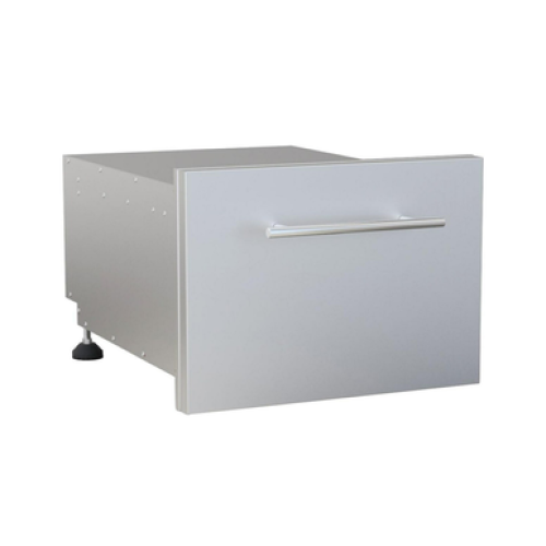 Sunstone Designer Series 13"H Multi-Configurable Tilt-out Paper Towel, Cutlery Drawer & Cutting Board Combo - DE-DPCF13 - Drawer Closed (Side View)