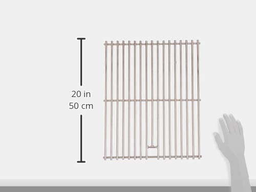 Sunstone Grill Cooking Grates Set (2pcs- 17Bars ) for 4 burner 34" Sunstone Grill - P-GSet4B - measuring 20 inches (50 cm)