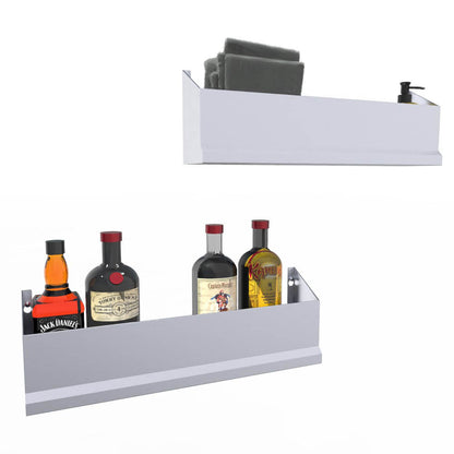 Sunstone Heavy-Duty Speed Rail Pocket Shelf - SCC30KB-SPRAIL - Two Shelves with Items