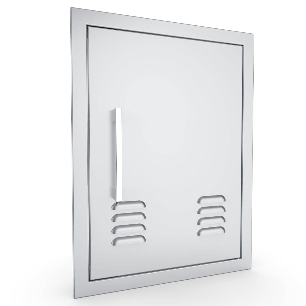 Sunstone Signature Beveled 14-Inch Left-Hinge Single Access Door With Vents - Vertical - BA-VDVL1420