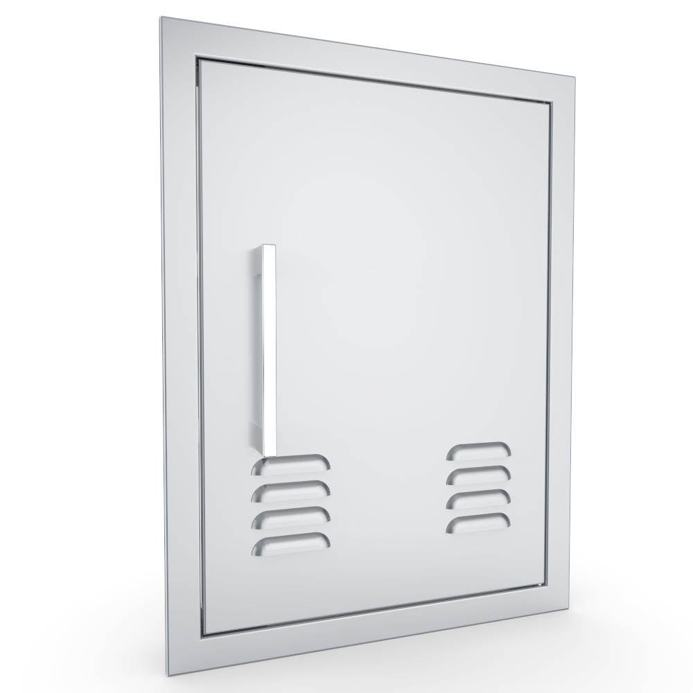 Sunstone Signature Beveled 17" x 24" Beveled Frame Left Swing Vertical Vented Door - BA-VDVL1724