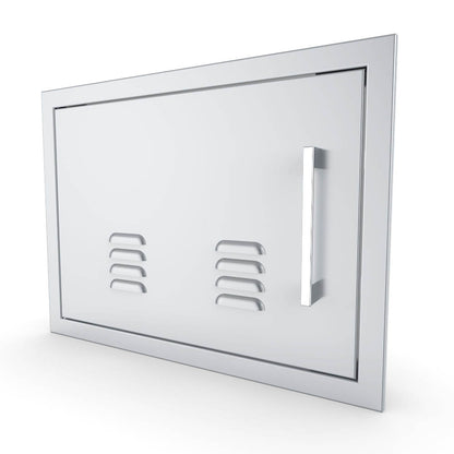 Sunstone Signature Series Horizontal Beveled Frame Single Access Doors Vented - BA-VDHL1420 - Angled View