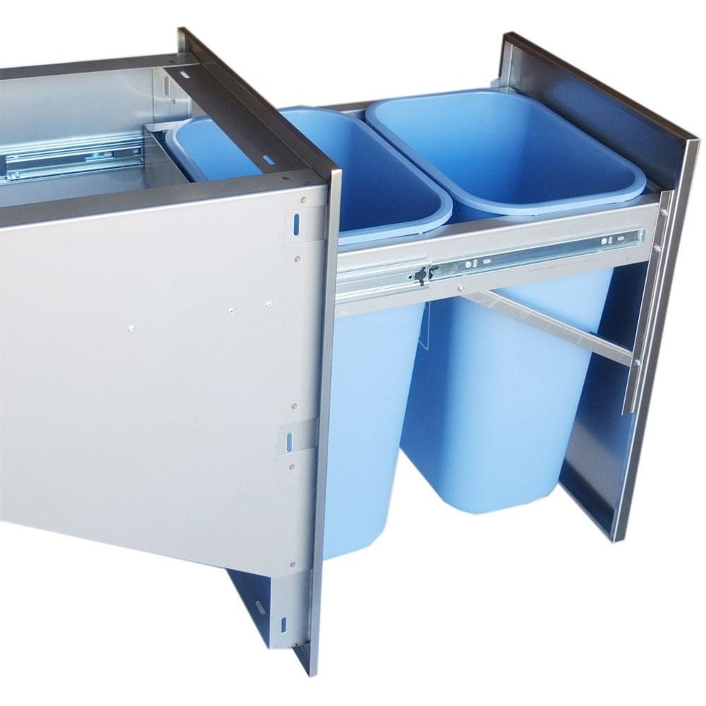 Sunstone 17x24 inch beveled frame trash drawer BA-TRD1724 - M&K Grills