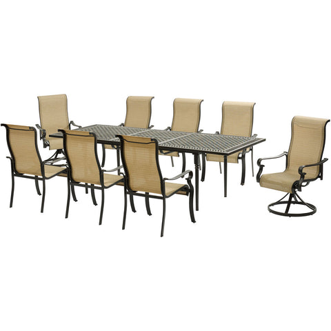 hanover-brigantine-9-piece-6-sling-dining-chairs-2-sling-swivel-rockers-exp-cast-table-brigdn9pcsw2-ex