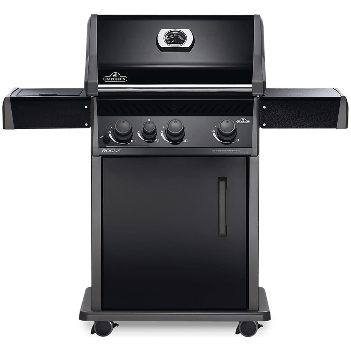 Napoleon Rogue 425 Propane Gas Grill with Range Side Burner - Black - R425SBPK-1-OB