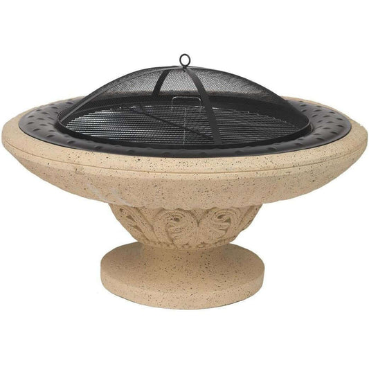 Alpine Flame 35-Inch Bowl Design Wood Burning Fire Pit With Accessories
