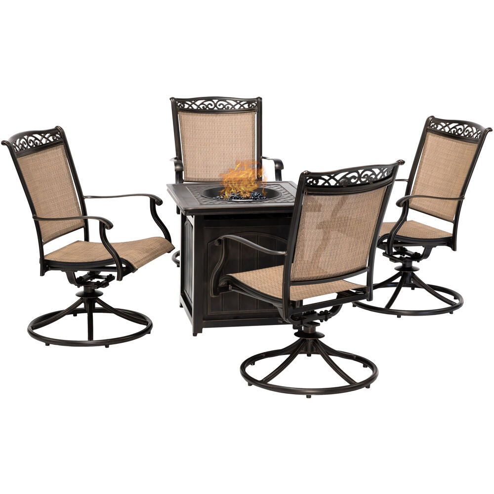 hanover-fontana-5-piece-4-sling-swivel-rockers-and-26-inch-square-fire-pit-fnt5pcswfpsq