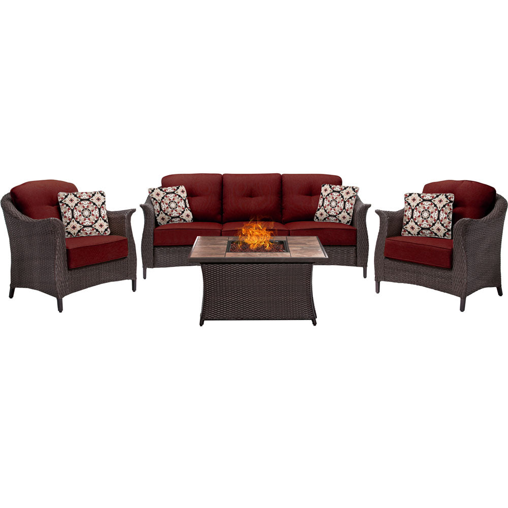 hanover-gramercy-4-piece-seating-fire-pit-set-with-tan-tile-top-gram4pcfp-red-tn