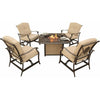 Image of Hammond Adams 5pc fire pit table set ADAMS5PCFP - M&K Grills