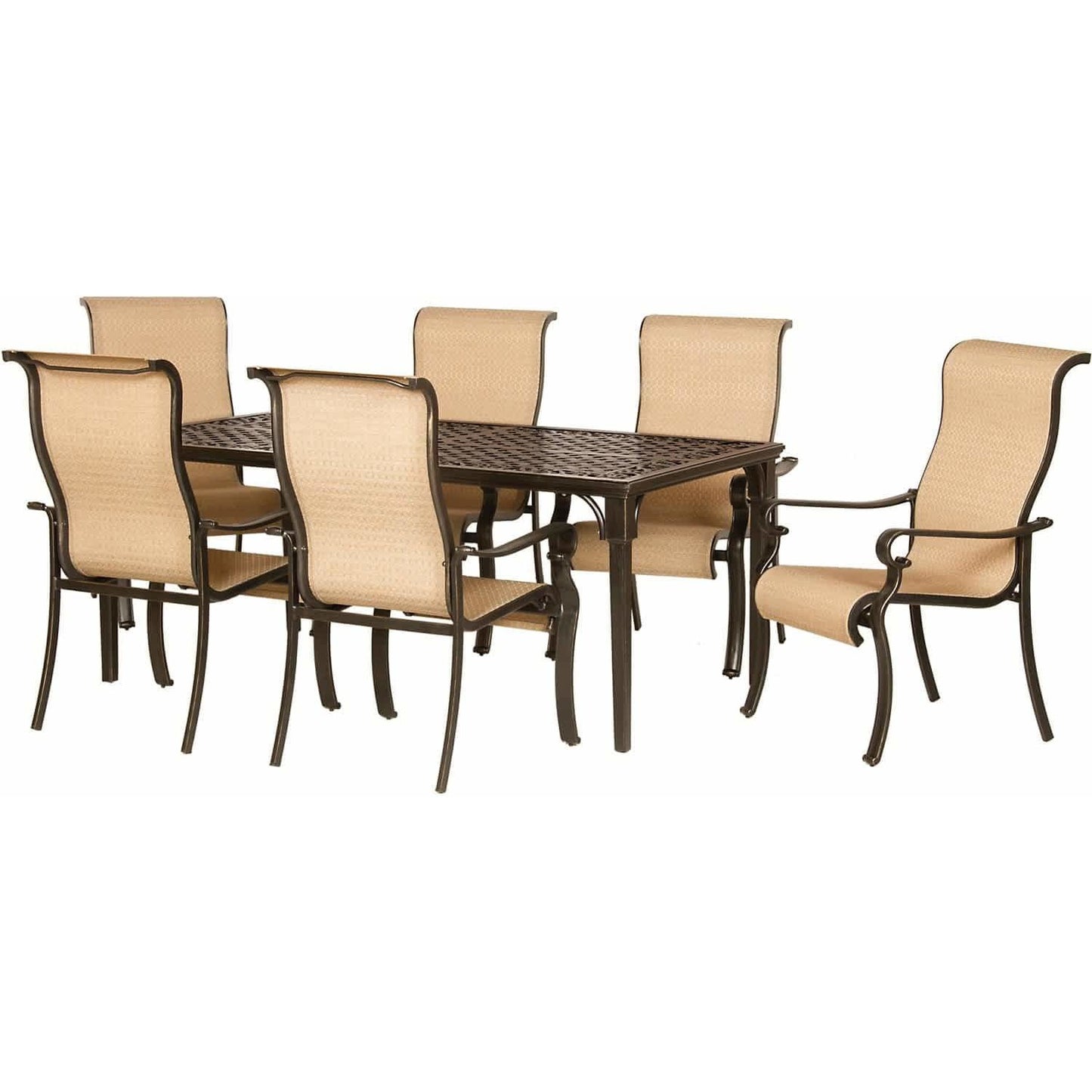 Hammond Brighton 7Pc Patio Dining Set 6 Chairs & Dining Table - M&K Grills