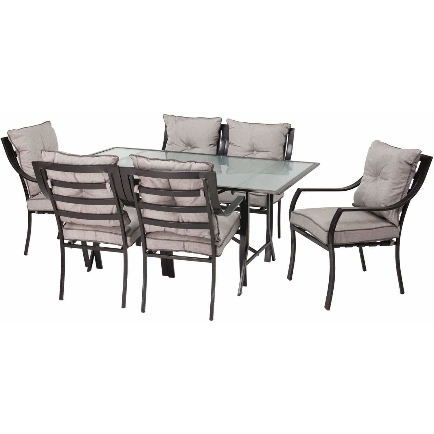 Hammond Elegance 7Pc Patio Dining Set Table 6 Chairs - M&K Grills