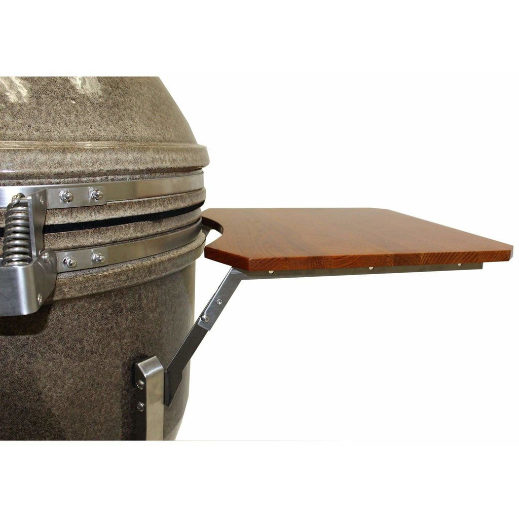 Hanover Ceramic Kamado Grill with Stainless Steel Cart and