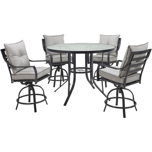 hanover-lavallette-5-piece-4-swivel-bar-chairs-and-bar-glass-table-lavdn5pcbr-slv